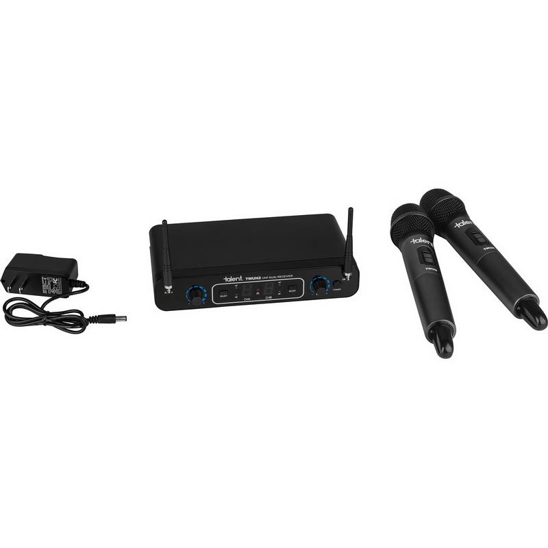 Wireless UHF Dual Handheld Microphone System P4972