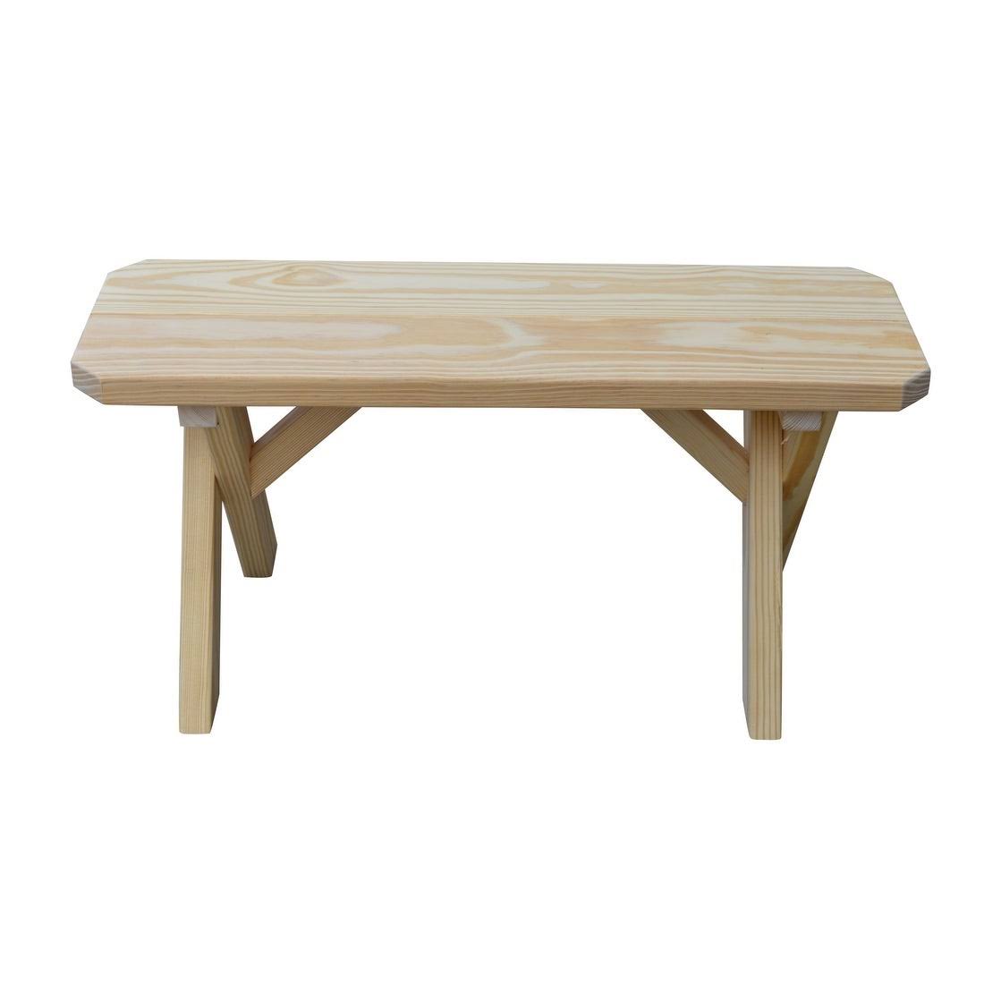 Pine Crossleg Bench G7168