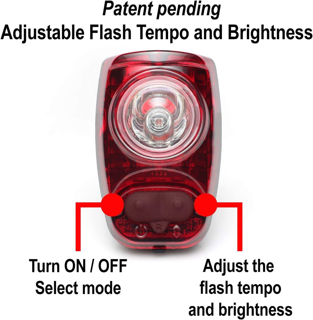 Front + Rear LED Light Combo USB Rechargeable B387