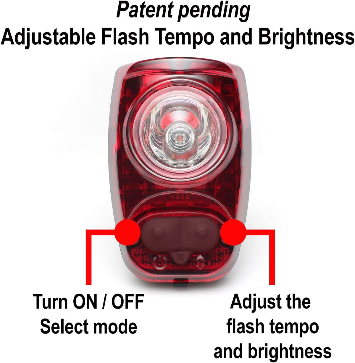 Front + Rear LED Light Combo USB Rechargeable B387