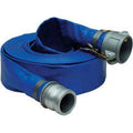 3x22 x 100& PVC Lay Flat Discharge Hose with Aluminum Cam & Groove Fittings P9890