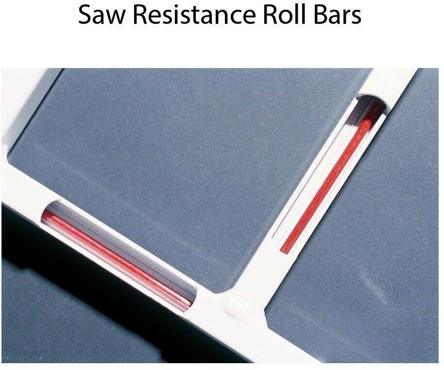 White Adjustable Width 8-Bar Window Guard X857
