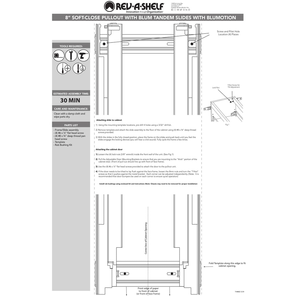 14x22 Soft-Close Base Cabinet Organizer Q805952