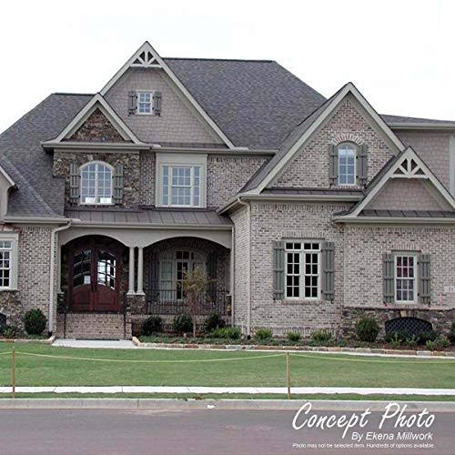 Black Composite Board-n-Batten Shutters (Per Pair) L20856