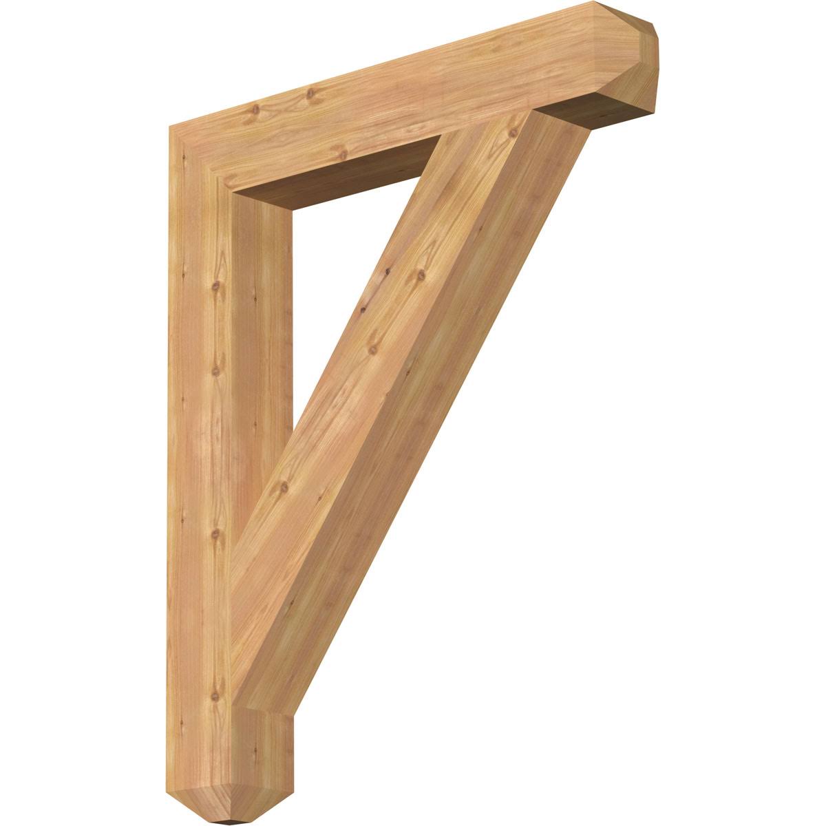 Traditional Craftsman Smooth Bracket, Western Red Cedar T5355