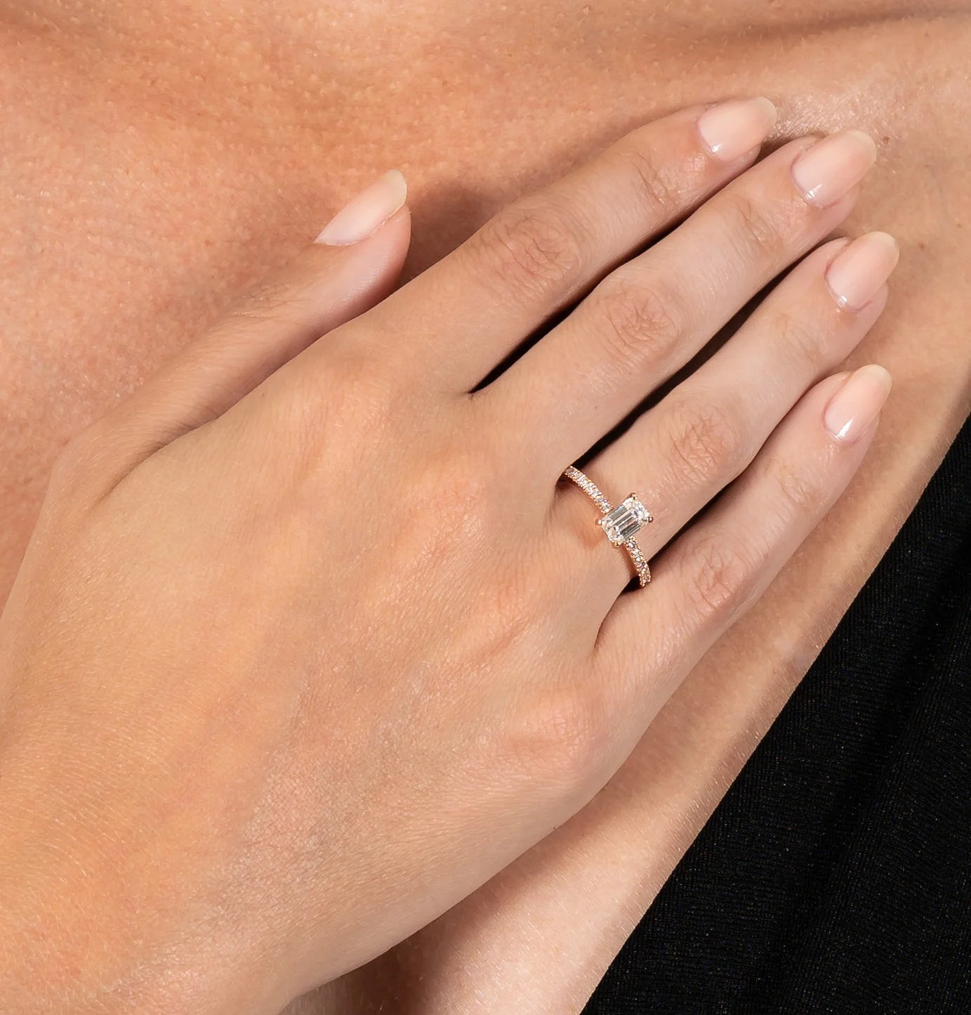 Emerald-cut Diamond Engagement Ring W769817