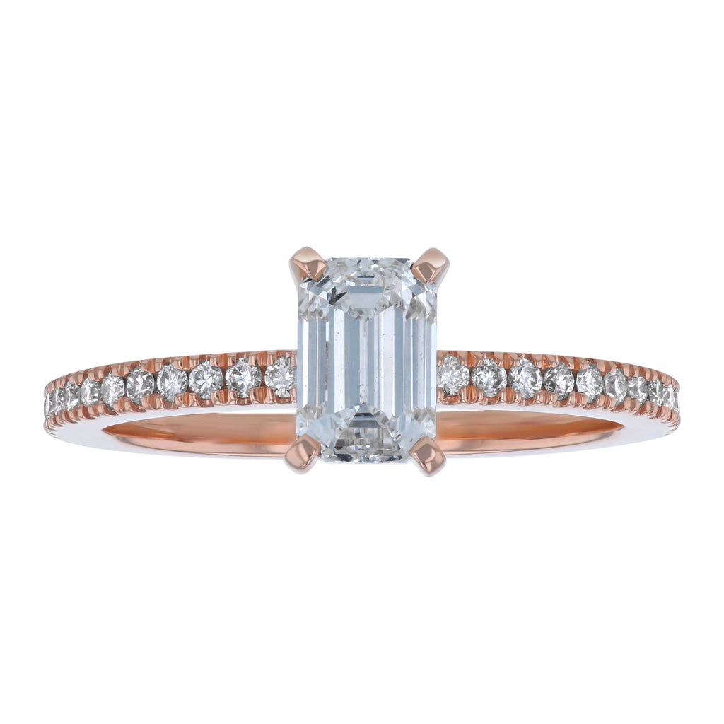 Emerald-cut Diamond Engagement Ring W769817