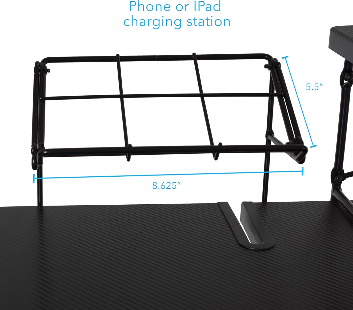 Gaming Desk with Monitor Stand and Cable Management J502242