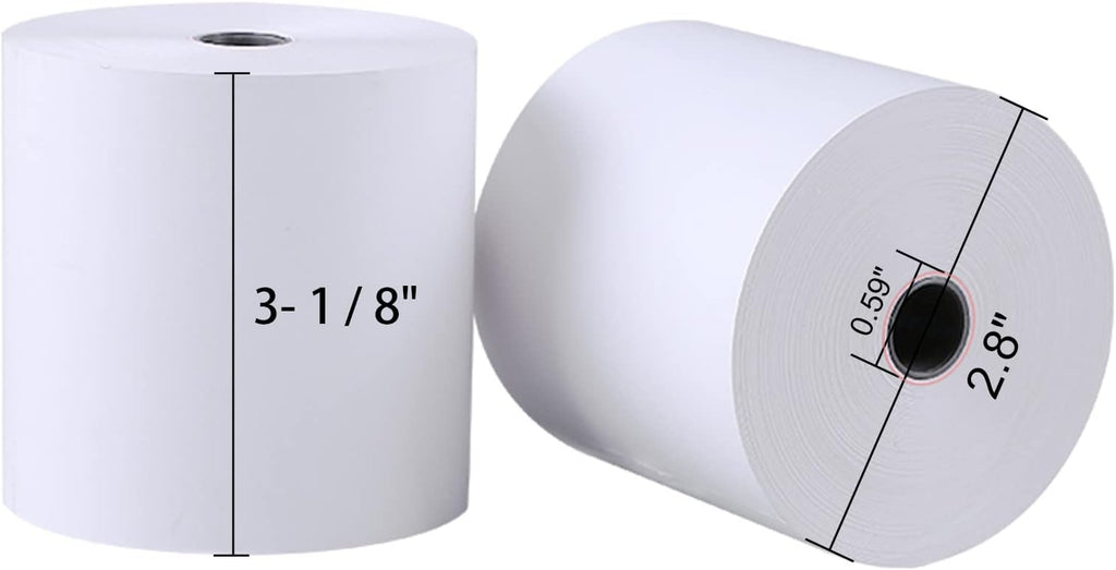 Thermal Receipt Paper 3-1/8 x 230', 5 Rolls B35834