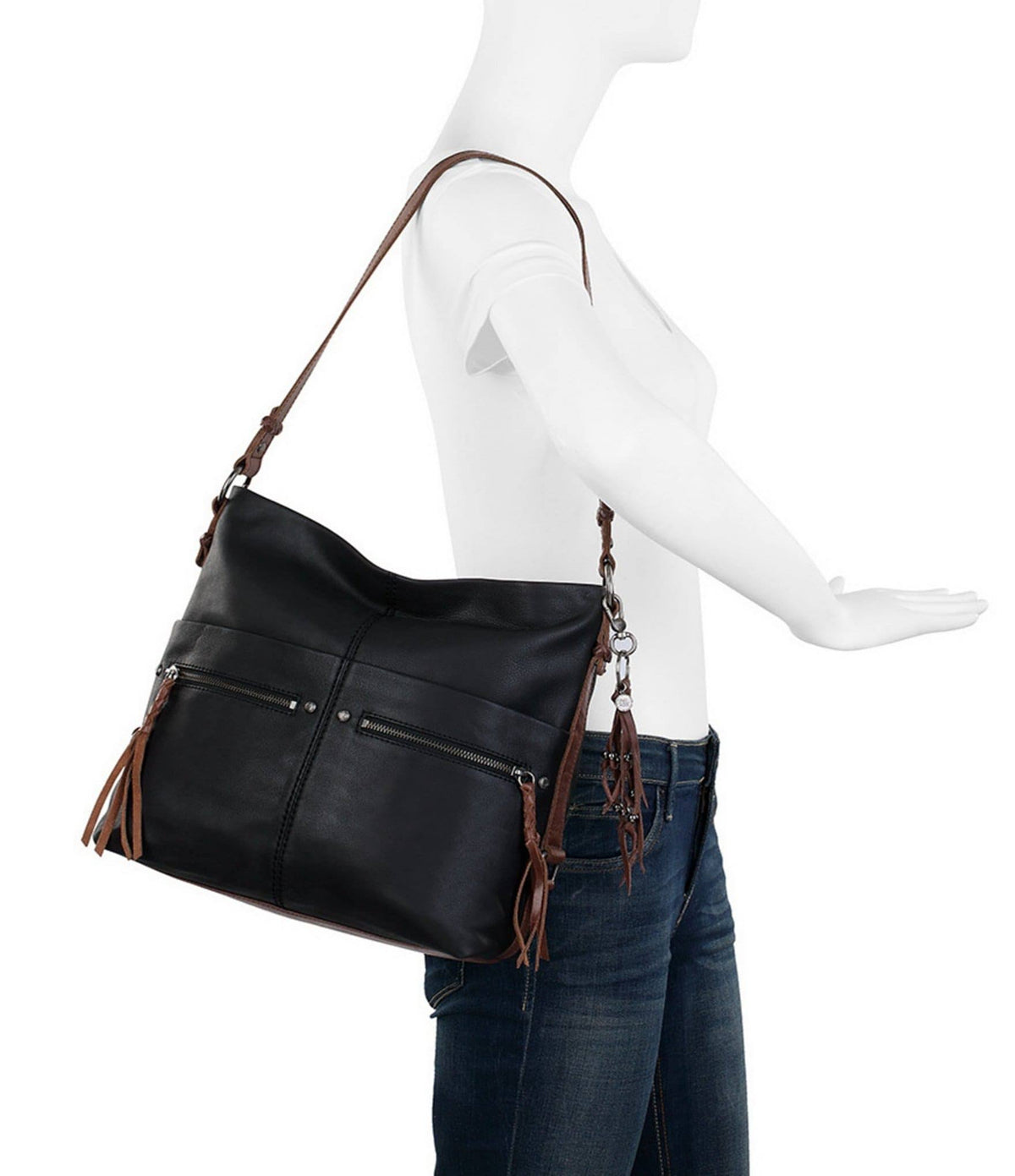 Stone Leather Bucket Bag Y839442
