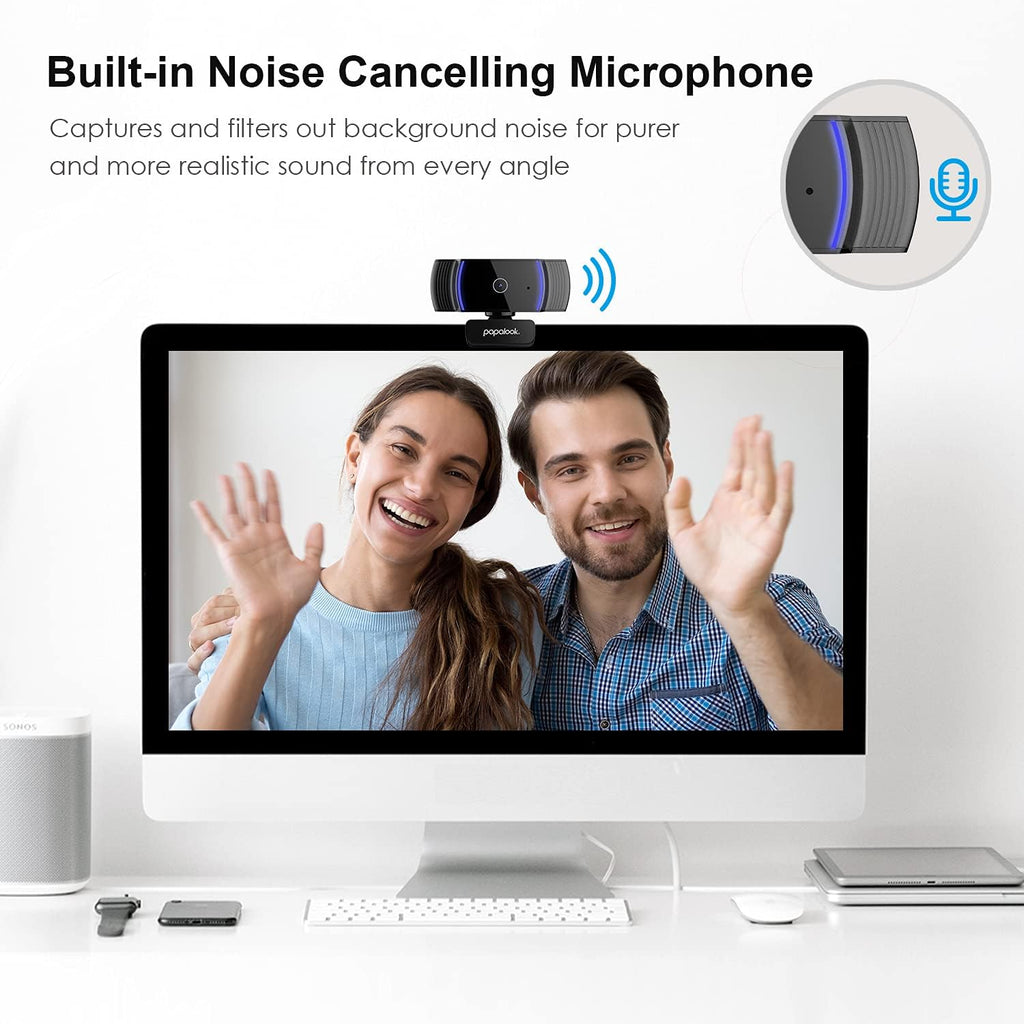 1080P Full HD Autofocus Webcam with Microphone V478