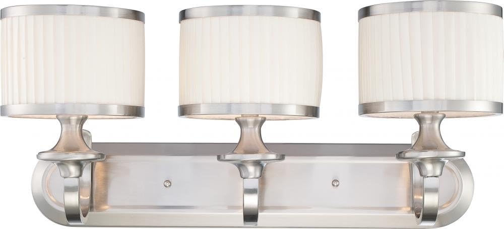 Brushed Nickel Two Light Vanity N673