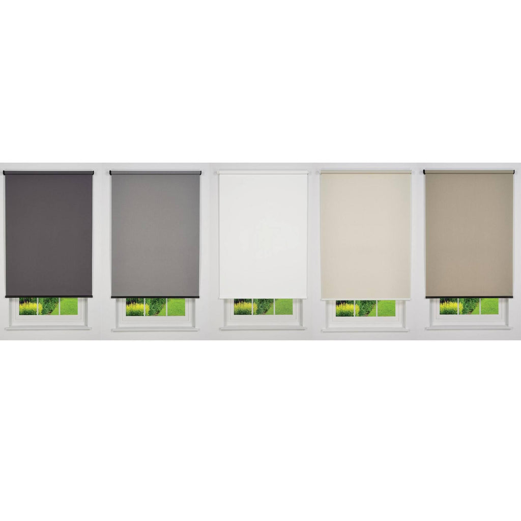 White 61 W x 66 H Cordless Blackout Roller Shade B7634
