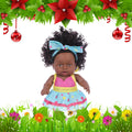8 Inch Black Baby Dolls With Clothes Q713
