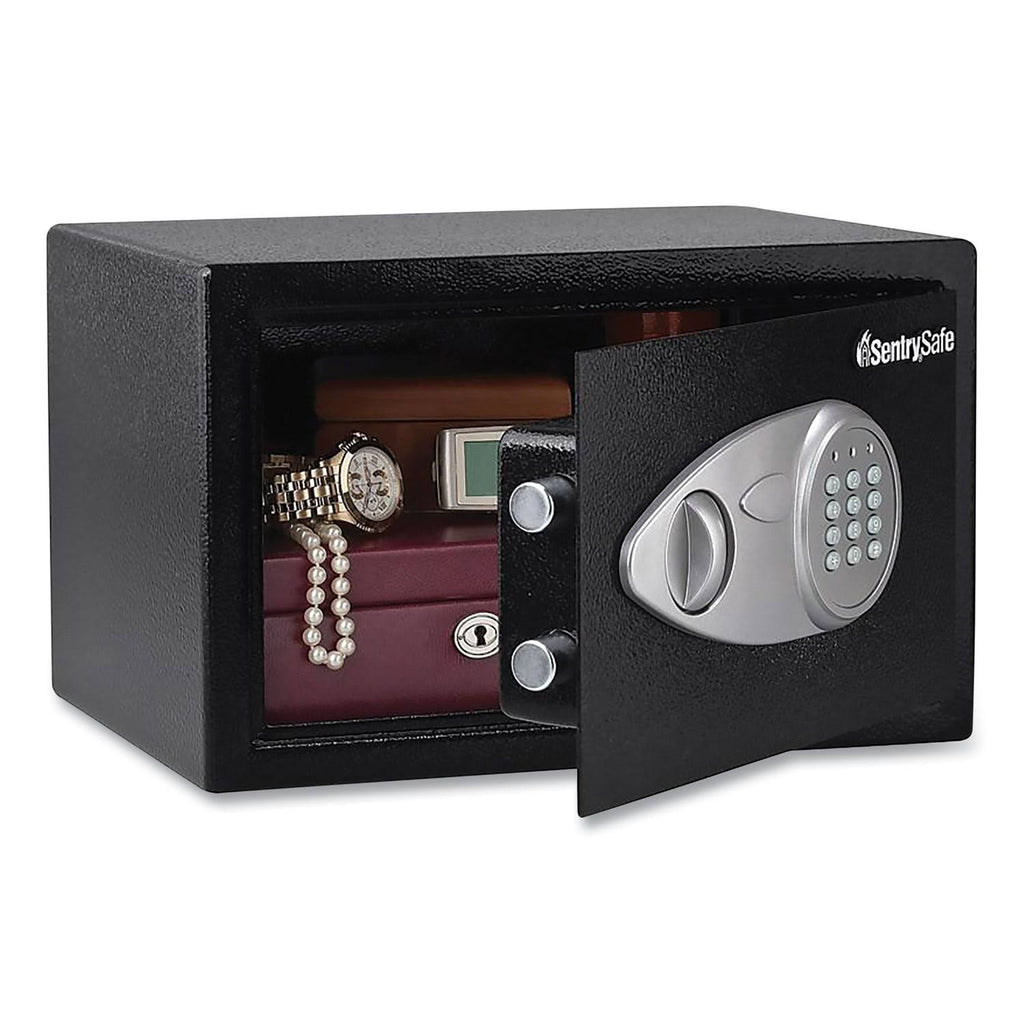 Digital Security Safe, 0.58 Cu ft, Black/Silver W4328