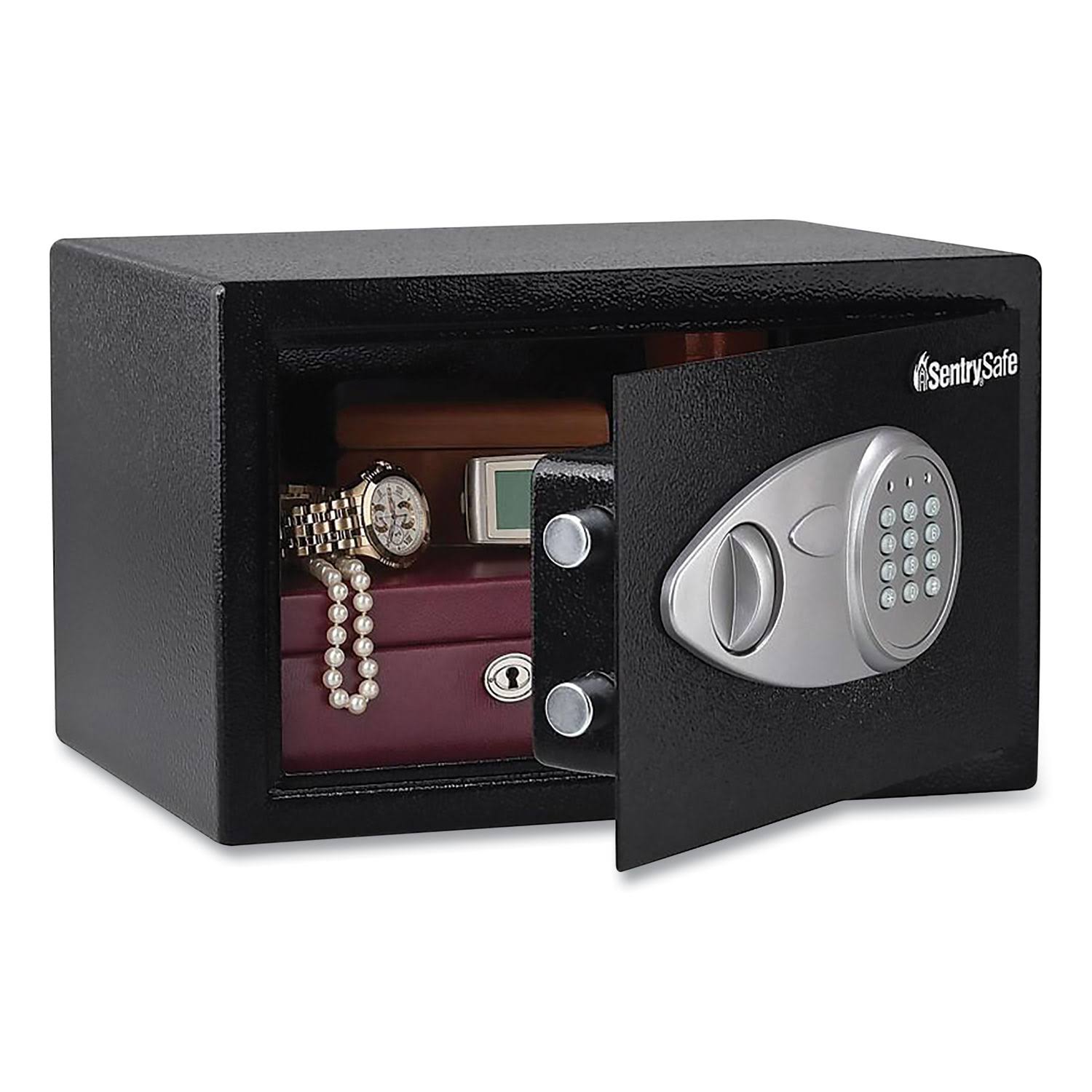 Digital Security Safe, 0.58 Cu ft, Black/Silver W4328