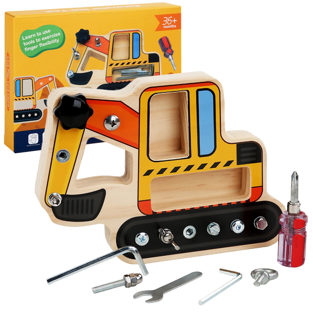 Montessori Toy Screwdriver Set, Wooden Screwdriver Board Kids Toys W1561