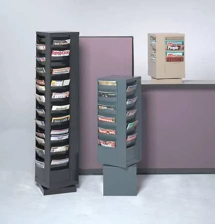 Tan Magazine Display, 20 Compartments Y3272