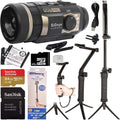 Night Vision Sports & Action Camera Bundle with 64GB microSD Memory Card K1801