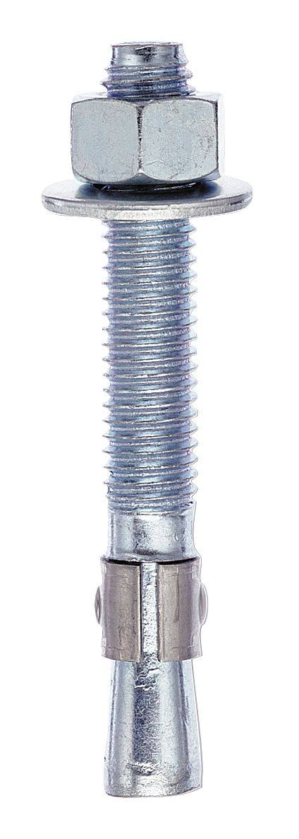 Wedge Anchor, Carb. Steel, 3/4x4-3/4, PK10 A11510