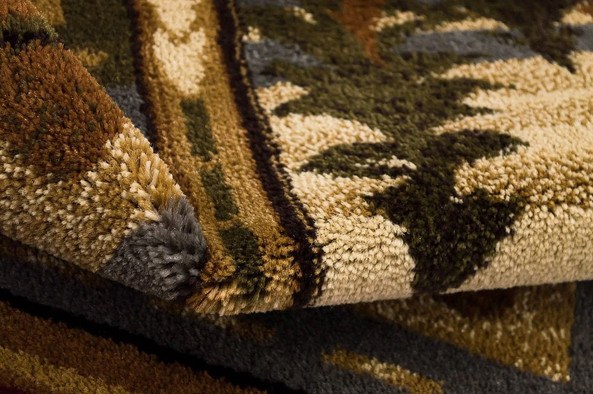 Beige/Multicolor Cabin Area Rug V3930