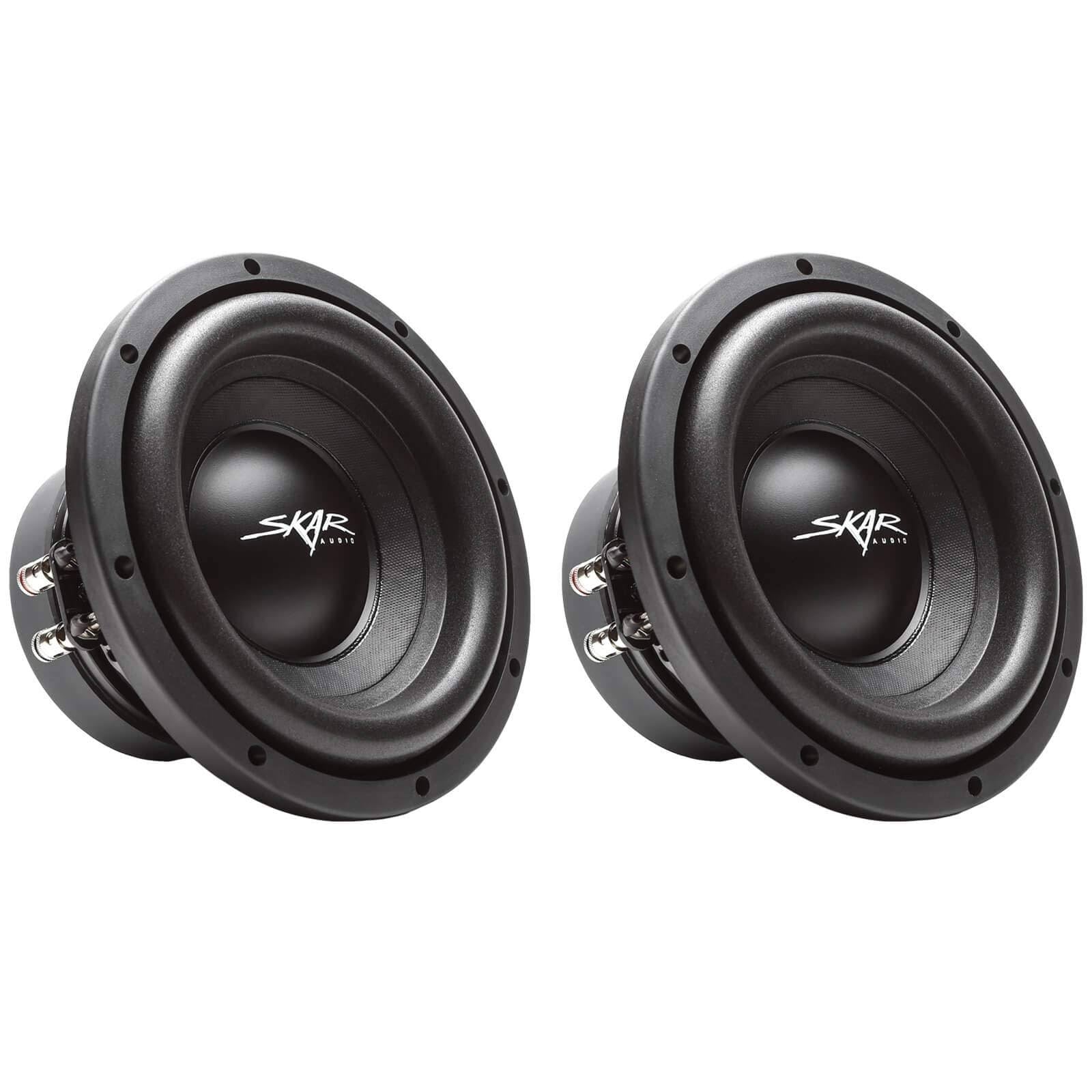 Pair of 2 8" Dual 4 Ohm Car Subwoofers X591243