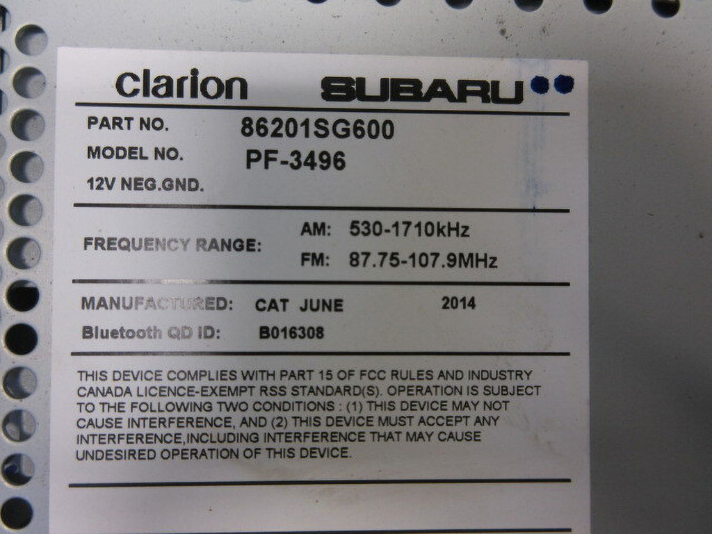 AM FM CD AUX Radio Receiver A126