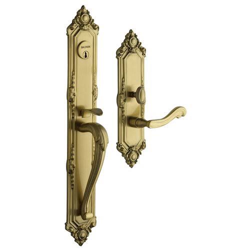 Satin Chrome Single Cylinder Mortise Handleset Trim U126475