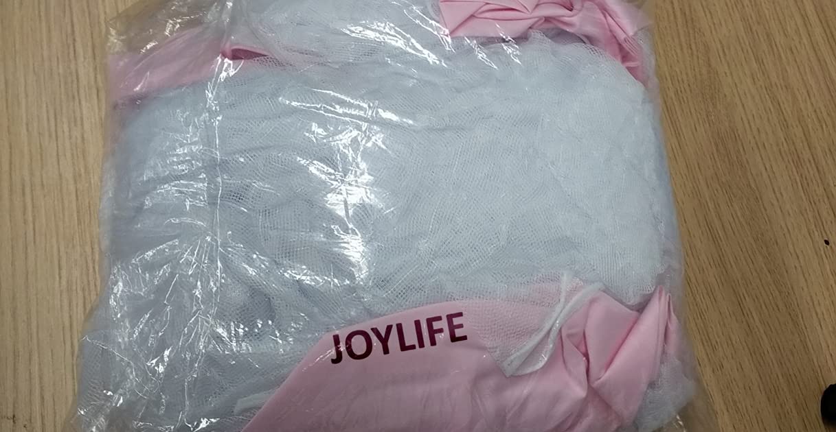 Pink Baby Crib Dome Canopy Netting Pack of 2 B4799