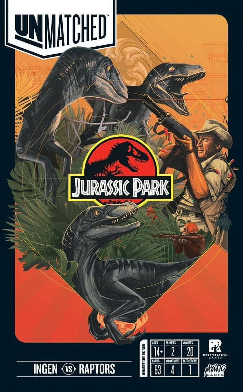 Unmatched Jurassic Park Ingen Vs Raptors H200