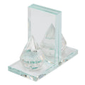 Crystal Teardrop Bookends Set of 2 X99540