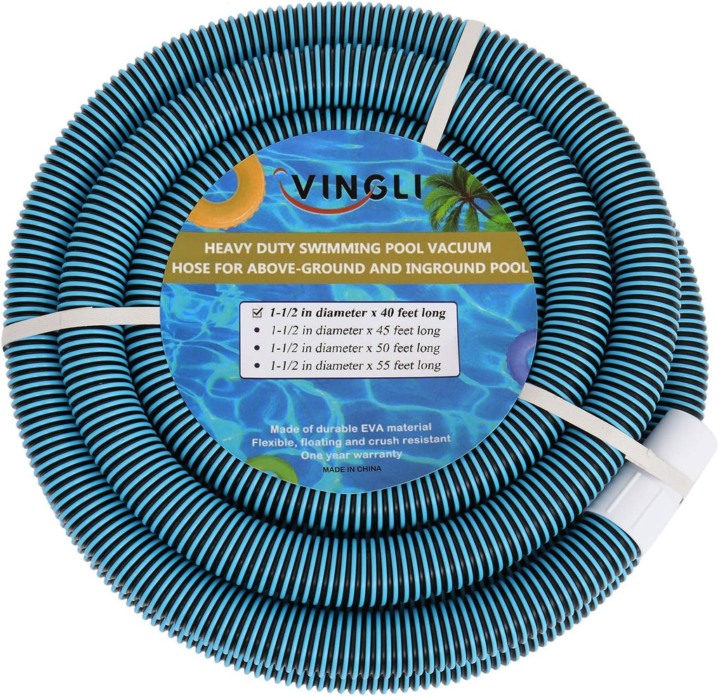 Blue Pack of 2 Swimming Pool Vacuum Hose F95444