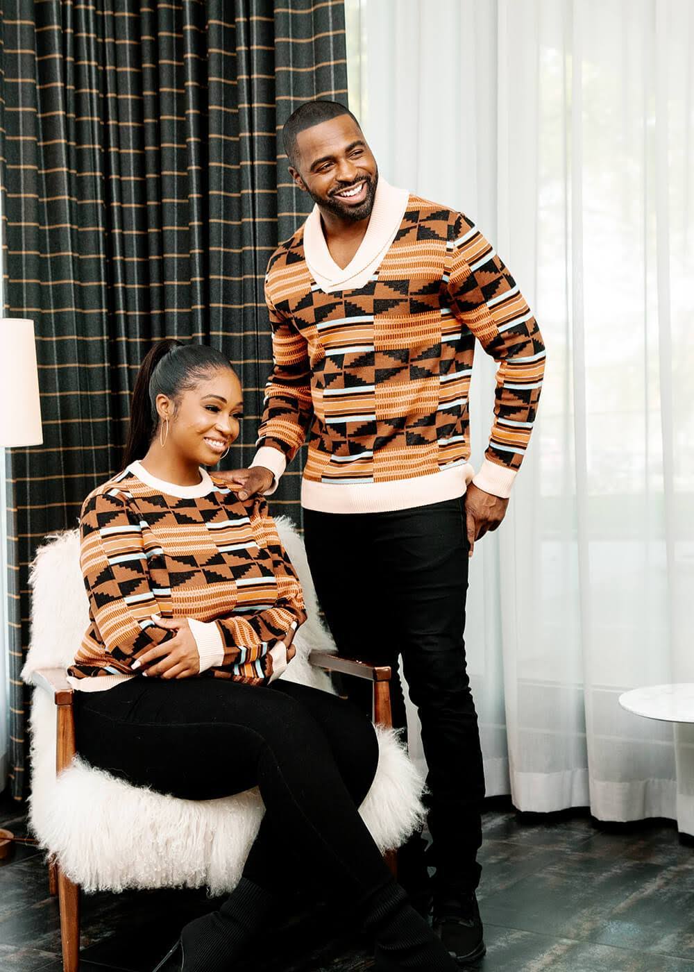 African Print Pull-Over B769