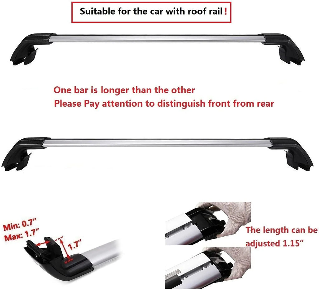 Roof Rack Cross Bars for Porsche Macan 2014-2024 B8282