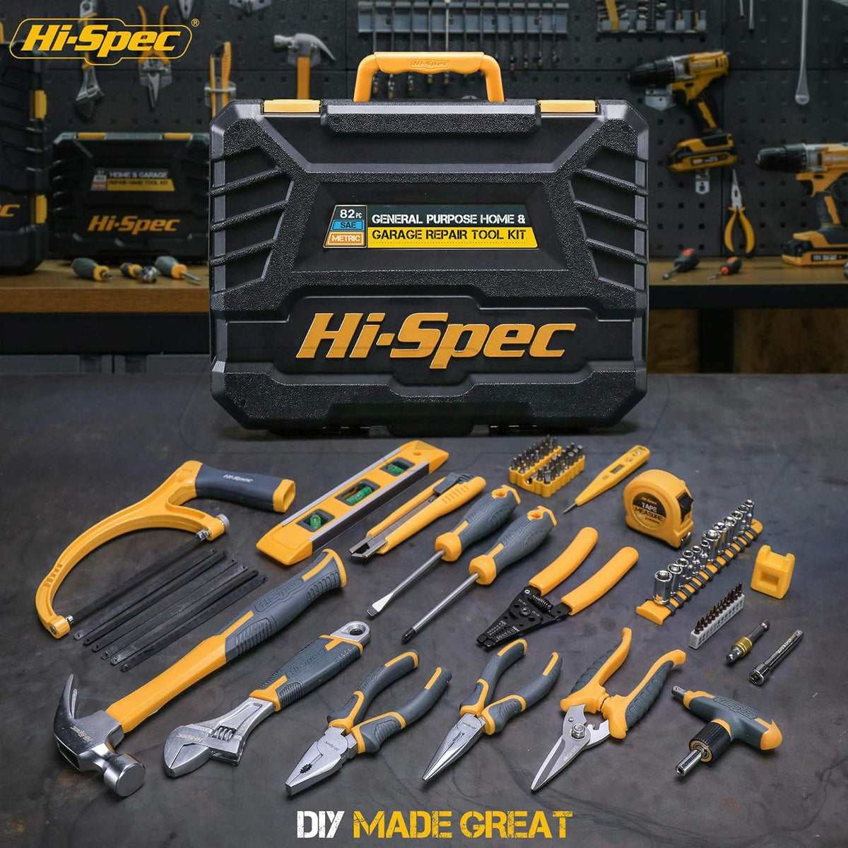 82 Piece Home & Garage Tool Kit Set A7398