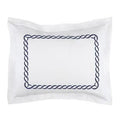 Navy Queen Shams, Pair Q16254