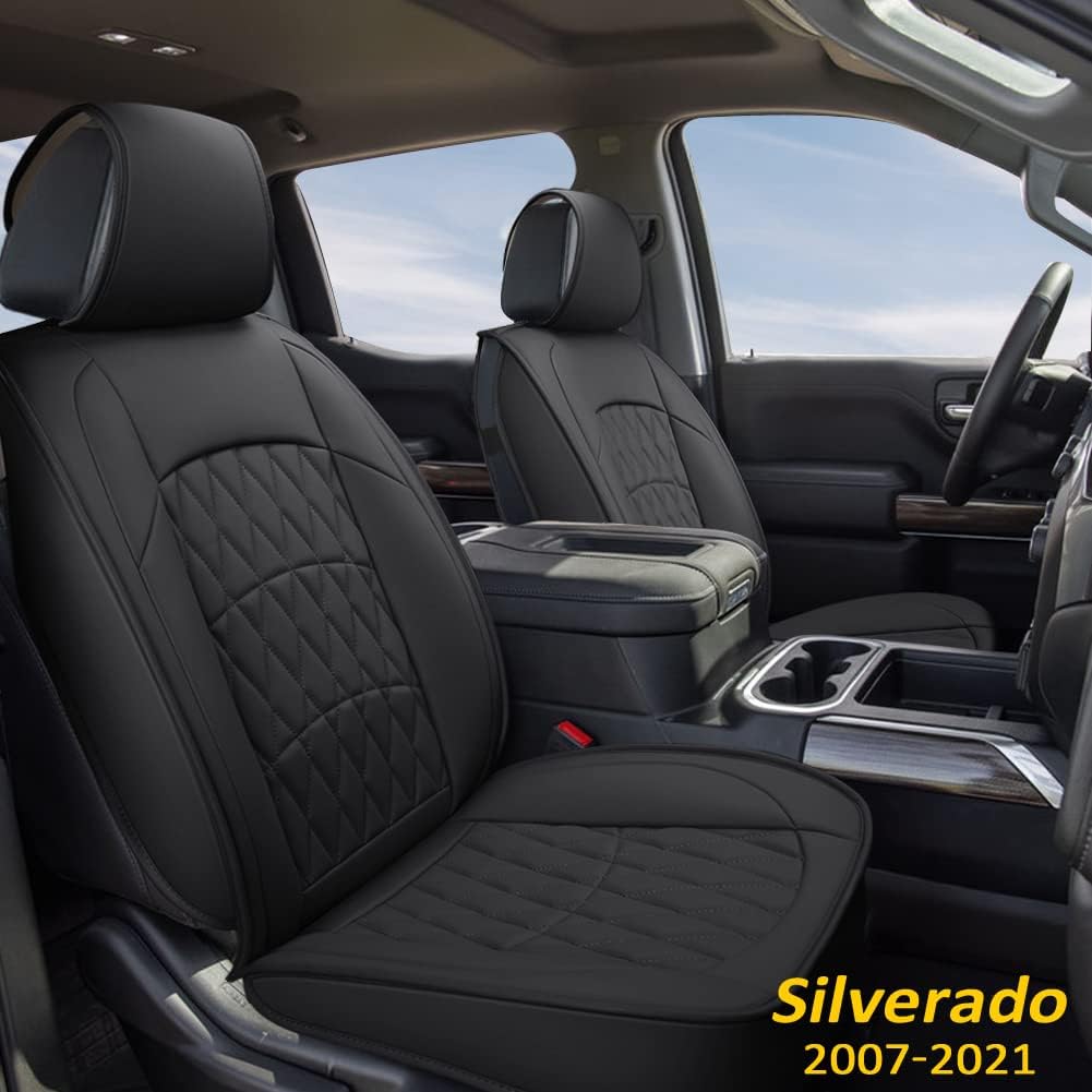 Grey Faux Leather Rear Bench Car Seat Covers Pack of 2 R5037