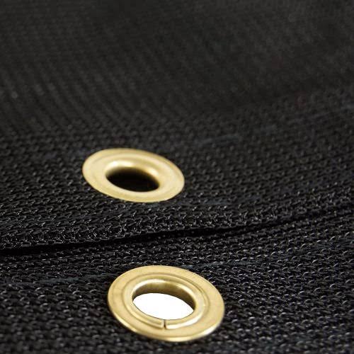 Black Mesh 15x30 Heavy Duty UV Screen Shade Tarp T2409