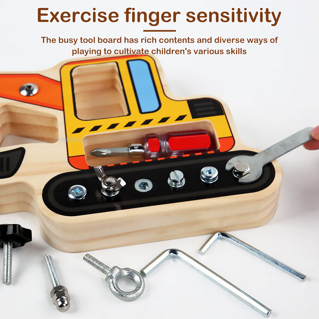 Montessori Toy Screwdriver Set, Wooden Screwdriver Board Kids Toys W1561