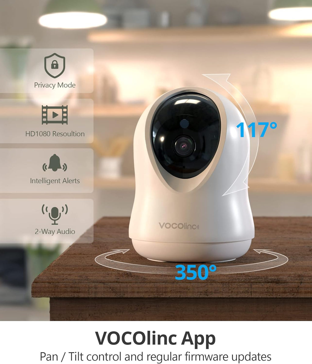 1080P HomeKit Indoor Security Camera with Night Vision and 2-Way Audio E684092