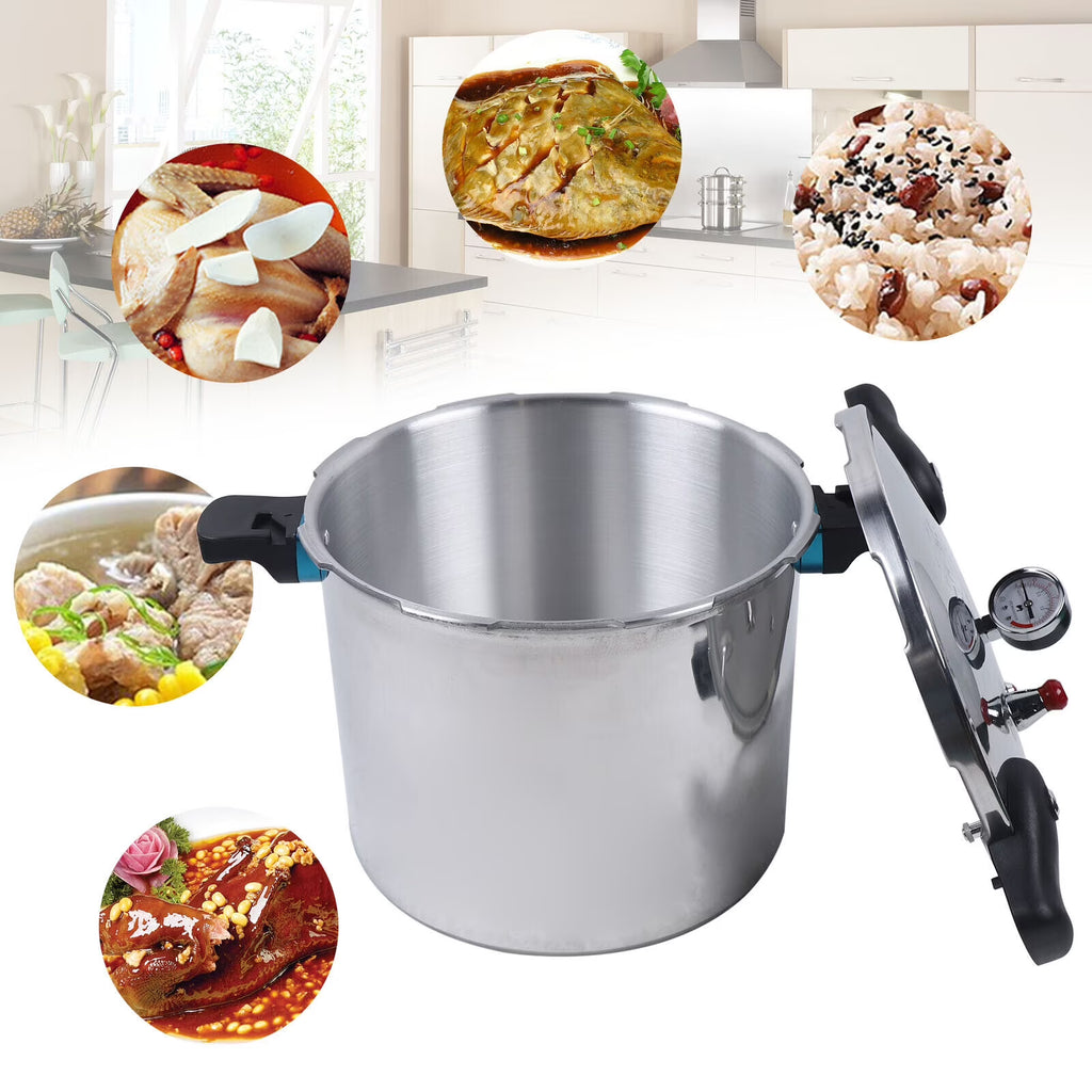 22L Explosion-proof Aluminium Pressure Cooker Canner Pot N340