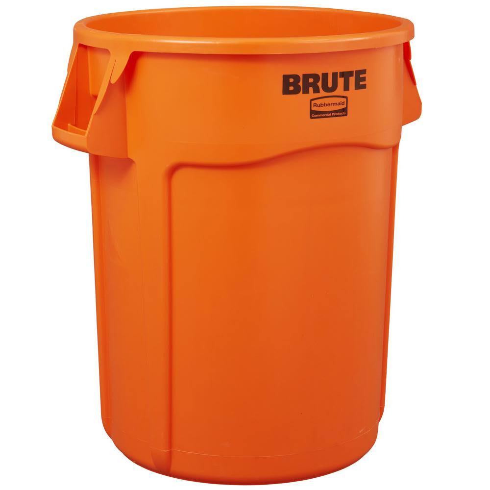 Orange Round Vented Trash Can X45623