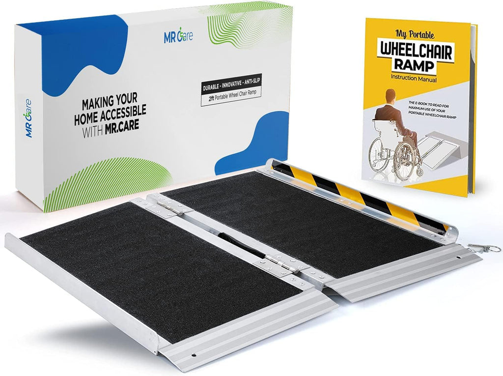 Portable Foldable Wheelchair Ramp with Handle (2FT) Q385402