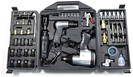 50 Piece Air Tool Kit with Impact Wrench, Ratchet Wrench, Air Hammer Q478