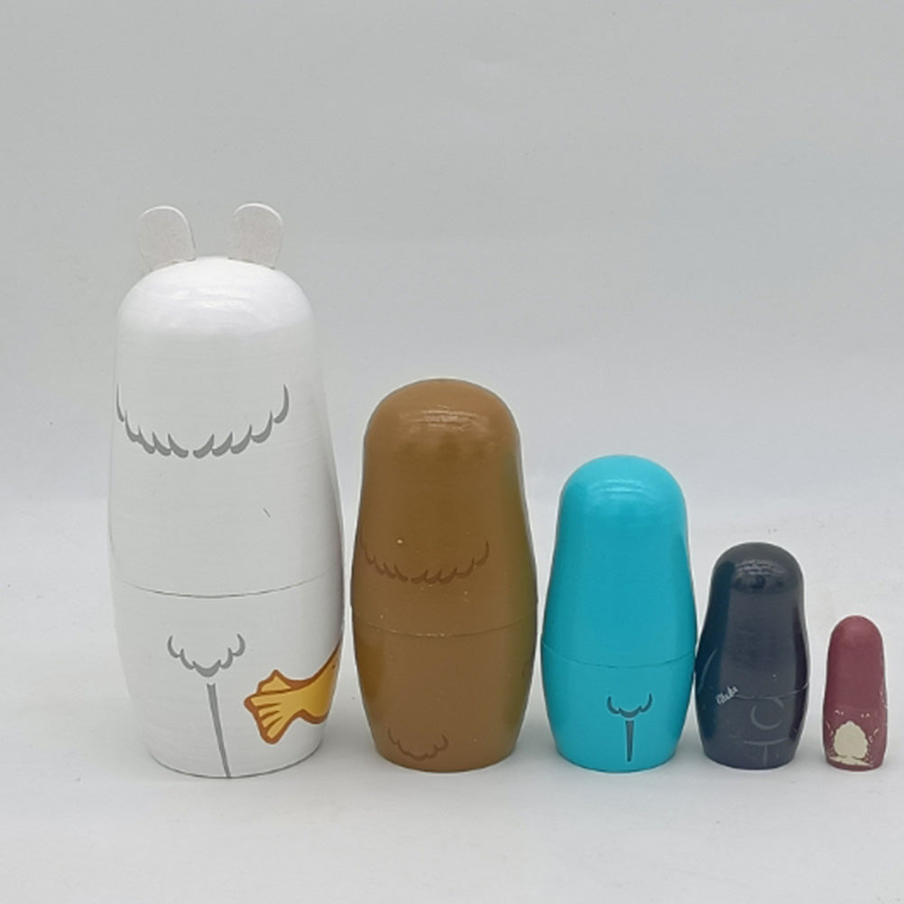 Wooden Russian Stacking Dolls Nesting Dolls I6953