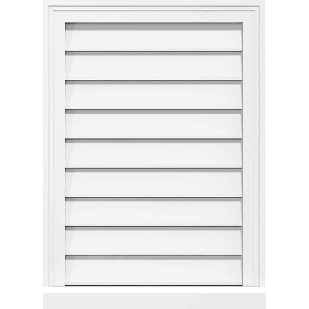 PVC Gable Vent with Brickmould U348