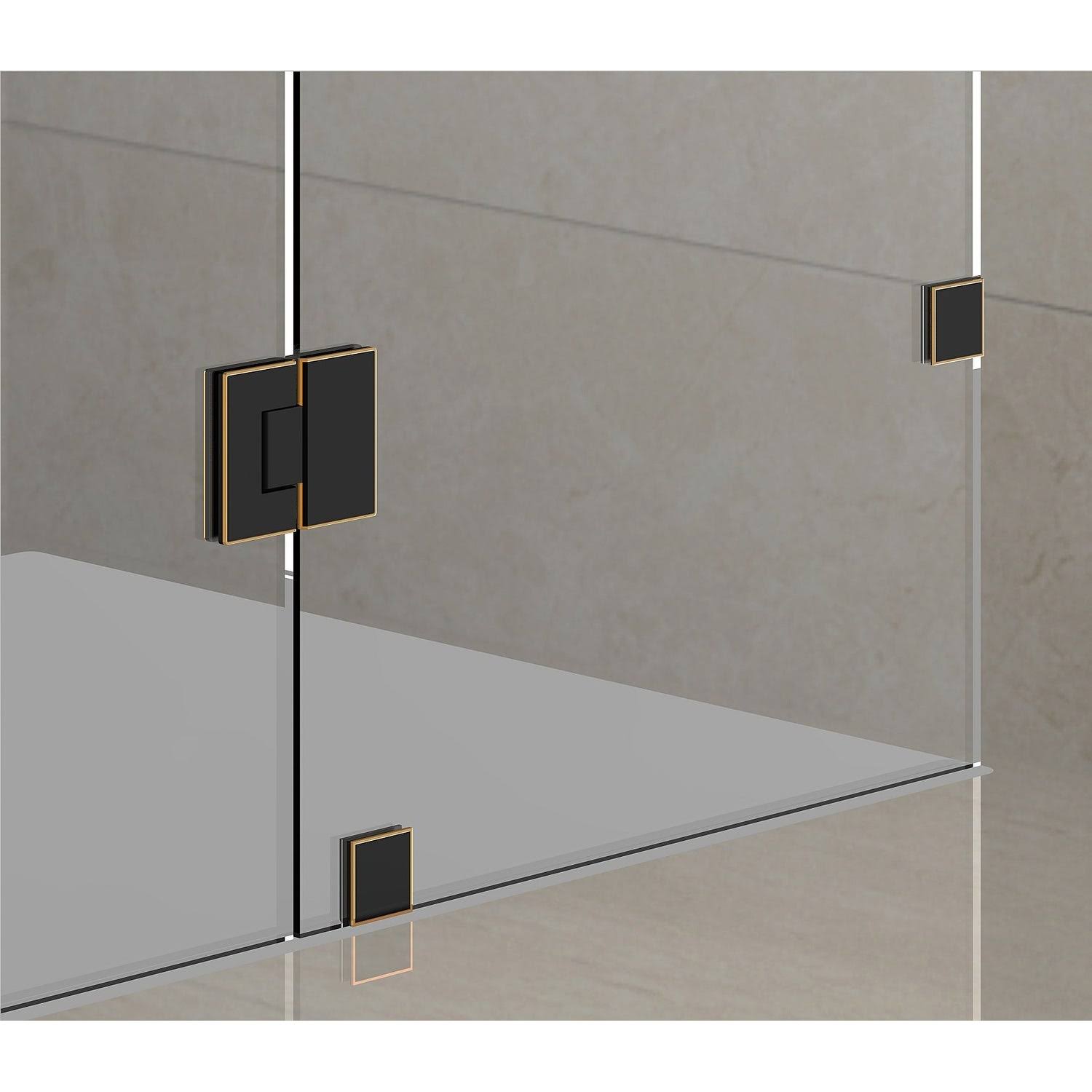 Frameless Shower Enclosure, 32x22 x 34x22 x 72 M6570