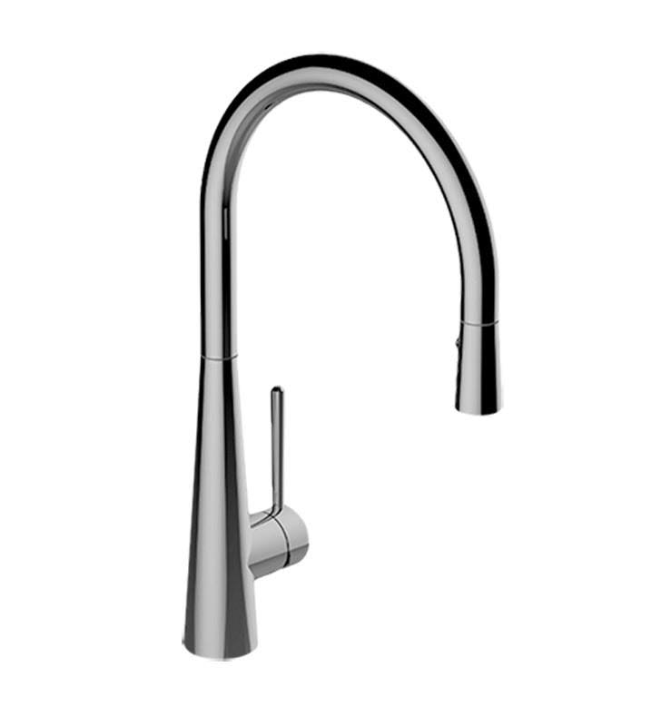 Conical Single Handle Pull-Down Kitchen Faucet in Olive Bronze L6226