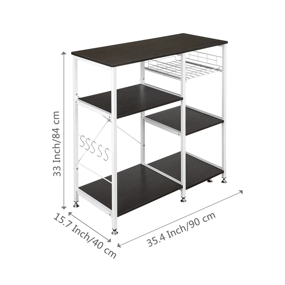 3-Tier Metal Kitchen Baker’s Rack with Hook M19242
