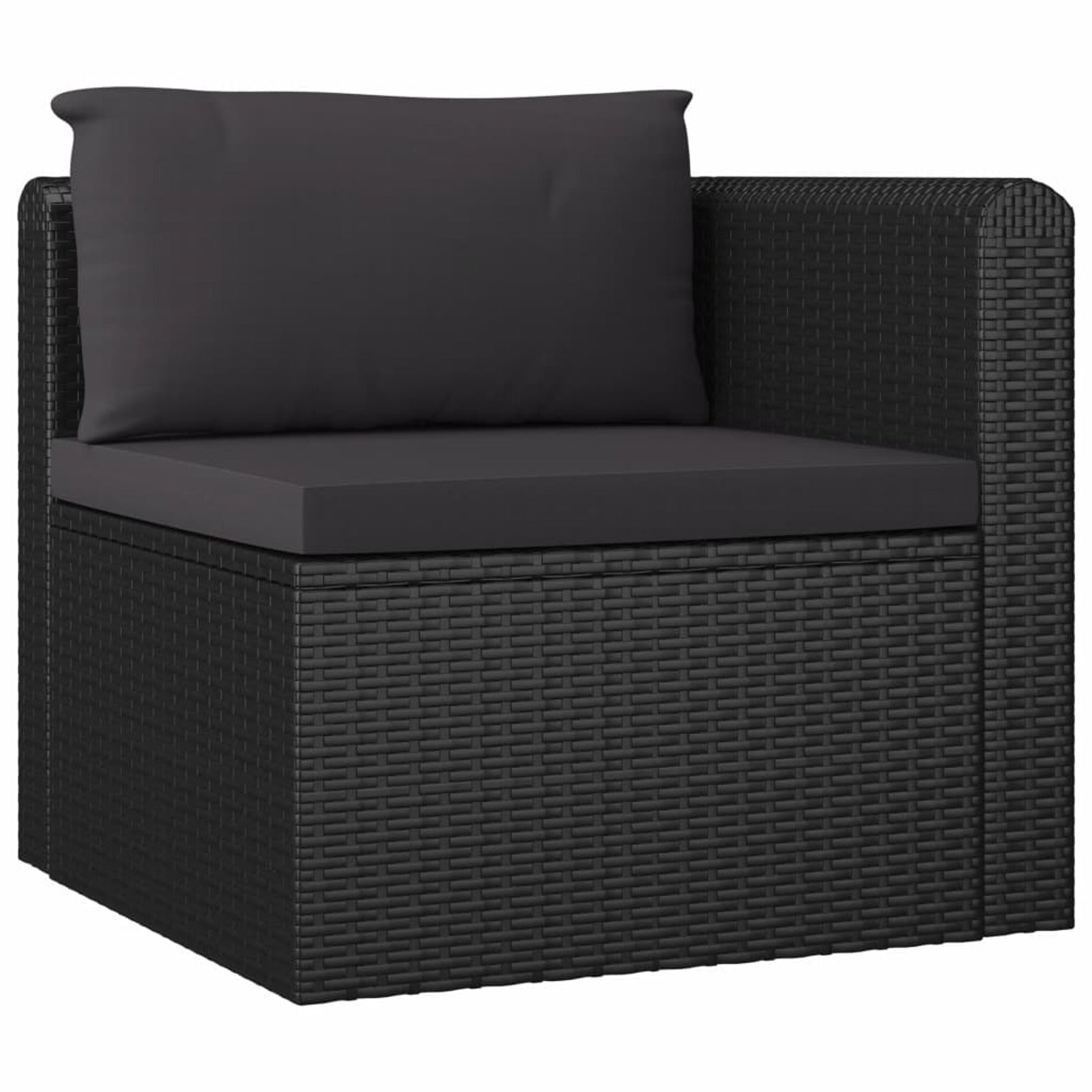 4 Piece Poly Rattan Patio Sofa Set with Cushions S1976